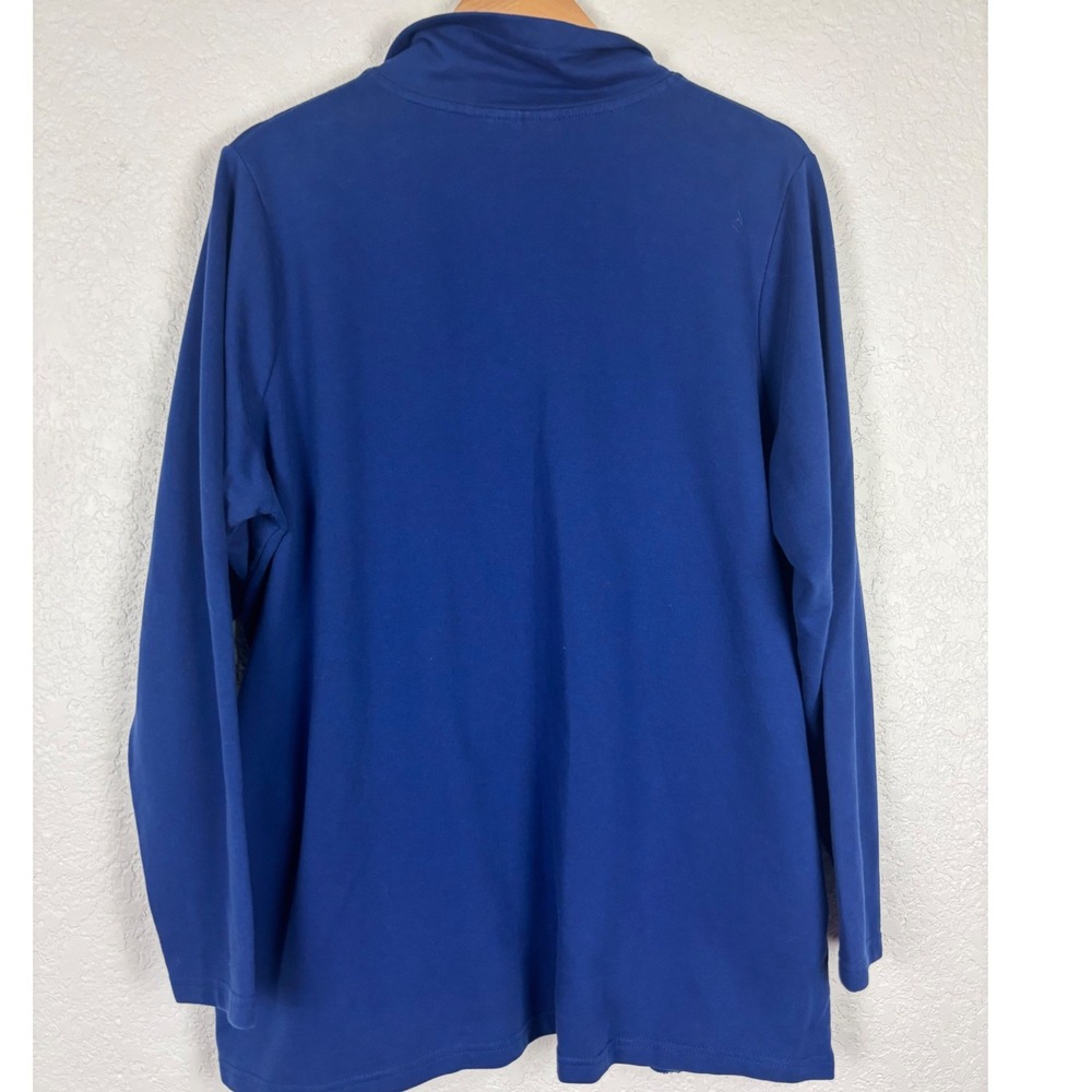 Quacker Factory Pearl Embellished Full Zip Women Jacket SZ 1X Grandmacore Granny - Picture 8 of 8